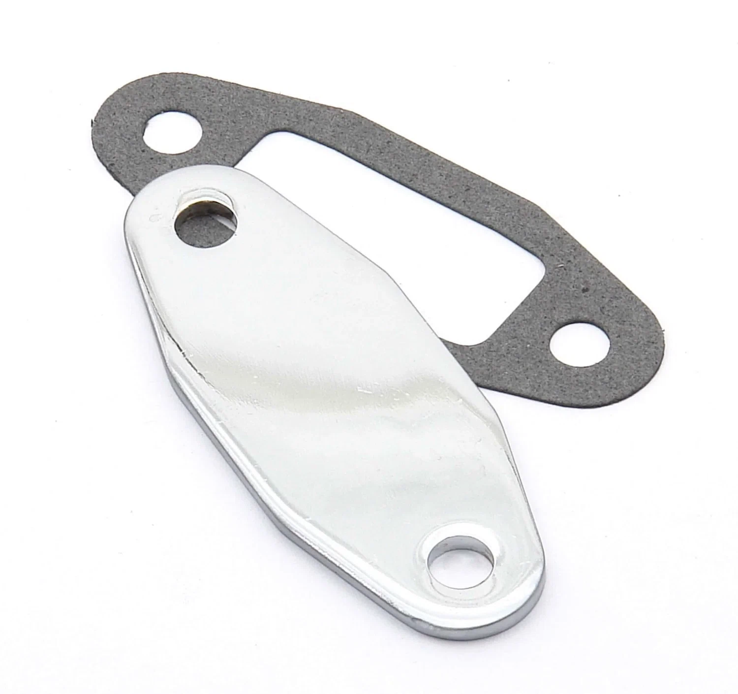Mr. Gasket Fuel Pump Block Off Plate - Chrome - 1517